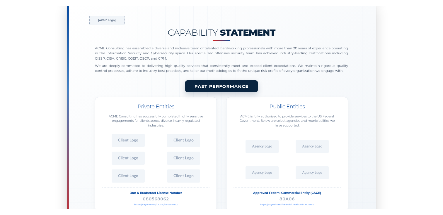 Capability Statement